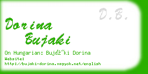 dorina bujaki business card